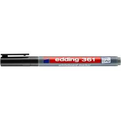 Tábla- és flichart marker, kúpos, 1 mm, EDDING "361", fekete