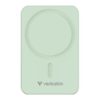 Power bank, külső akkumulátor, mágneses, 20.000mAh, kitámasztó, VERBATIM "Charge n Go Essentials", zöld