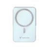 Power bank, külső akkumulátor, mágneses (vezeték nélküli), 10.000mAh, kitámasztó, VERBATIM "Charge n Go", kék