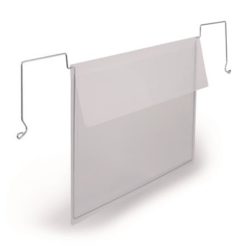 Logisztikai zseb, A5, fekvő, DURABLE, dróttal, áttetsző