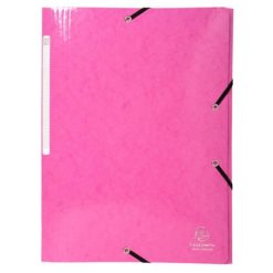 Gumis, mappa, karton, A4, EXACOMPTA "Iderama", pink