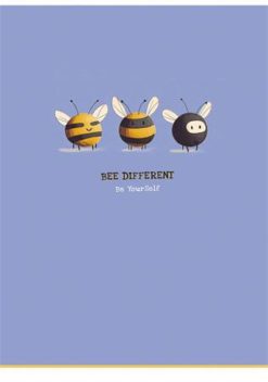 Füzet, tűzött, A4, kockás, 40 lap, SHKOLYARYK, "Bee different", vegyes