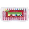 Zsírkréta, háromszögletű, FABER-CASTELL "Jumbo", 12 különböző szín