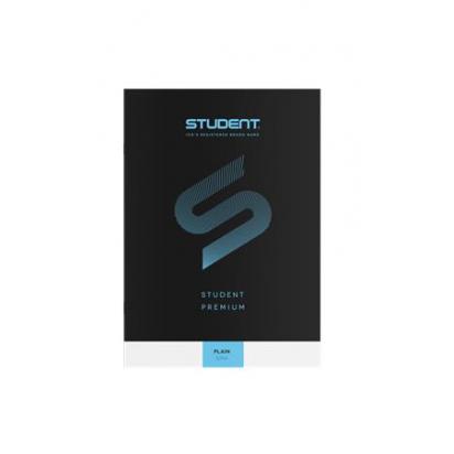 Füzet, tűzött, A4, sima, 32 lap, ICO "Student Premium", fekete