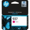 4S6W3NE Tintapatron,  Officejet Pro 9120e, 9130e nyomtatókhoz, HP 937, magenta, 800 oldal