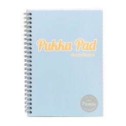 Spirálfüzet, A5, vonalas, 100 lap, PUKKA PAD "Pastel Jotta Pad", vegyes szín