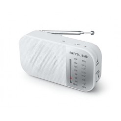 Rádió, hordozható, MUSE, "M-025RW", fehér