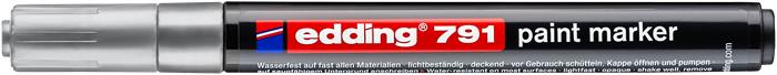Lakkmarker, 1-2 mm, PCR, EDDING "791", ezüst