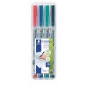 Alkoholmentes marker készlet, OHP, 0,4 mm, STAEDTLER "Lumocolor® 311 S", 4 különböző szín