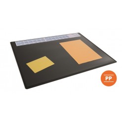 Könyökalátét, 650x500 mm, éves naptárral, DURABLE, fekete