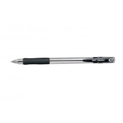 Golyóstoll, 0,3 mm, kupakos, UNI "SG-100 Lakubo", fekete
