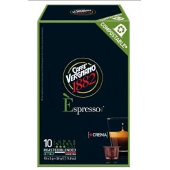 Kávékapszula, Nespresso® kompatibilis, 10 db, CAFFÉ VERGNANO "Espresso Intenso"