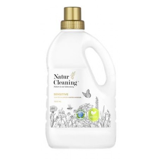 Mosógél, illat- és allergénmentes, 1,5 l, NATURCLEANING "Sensitive"