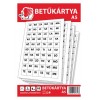 Betűkártya, A5, ICO "Süni"