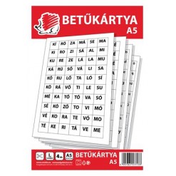 Betűkártya, A5, ICO "Süni"